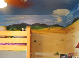 Mural - corner - sand