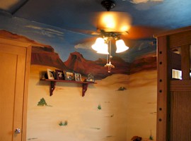 Mural - corner and shelf
